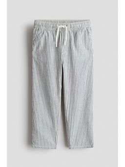 H&M - Boys Blue Cotton Seersucker Trousers