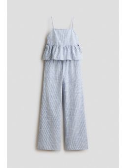 H&M - Girls Blue 2-Piece Seersucker Set