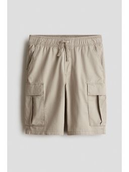H&M - Boys Beige Cargo Twill Shorts