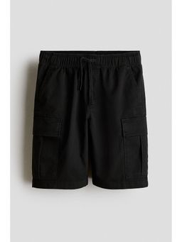 H&M - Boys Black Cargo Twill Shorts