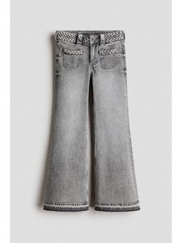H&M - Girls Grey Flared Jeans