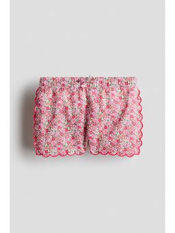 H&M - Girls Pink Scalloped Shorts