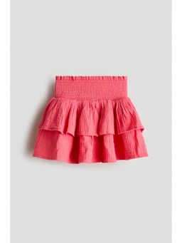 H&M - Girls Pink Tiered Muslin Skirt