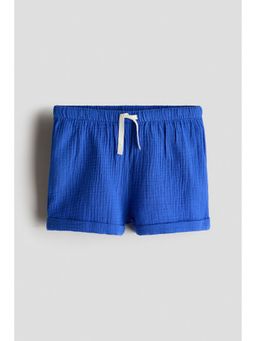 H&M - Boys Blue Cotton Muslin Shorts