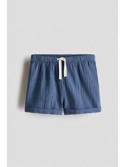 H&M - Boys Blue Cotton Muslin Shorts