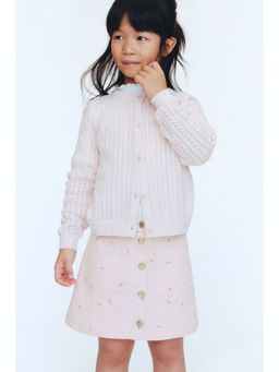 H&M - Girls Pink Cotton Twill Skirt