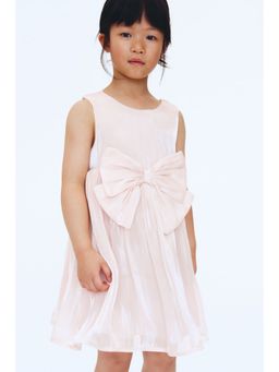 H&M - Girls Pink Bow-Detail Organza Dress
