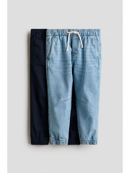 H&M - Boys Blue 2-Pack Cotton Joggers