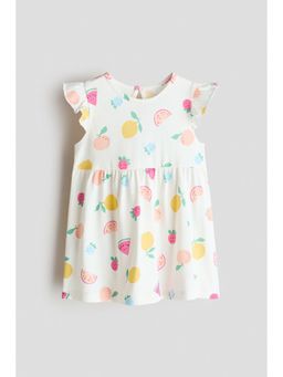 H&M - Girls White Cotton Dress