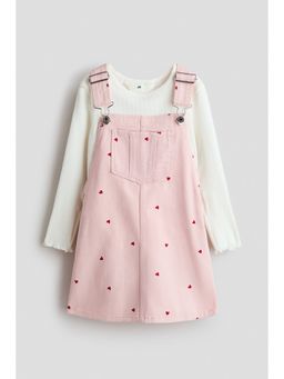 H&M - Girls Multi-Color 2-Piece Dress And Top Set