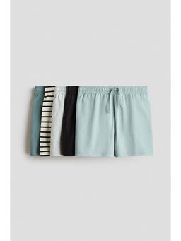 H&M - Boys Turquoise 5-Pack Cotton Jersey Shorts