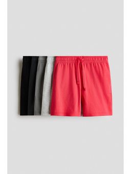 H&M - Boys Red 5-Pack Cotton Jersey Shorts