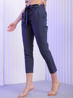The Indian Garage Co - Women Blue Solid/Plain Trousers