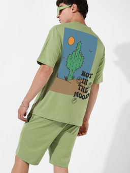 Campus Sutra - Mens Cupid Co Ord Green (Set of 2)