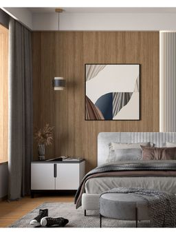 The House of Trendz - Hadley Pendant Light (Small) (W-8, H-8 Inch) - Off White and Black