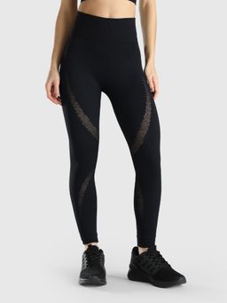 Musclemind - Women Seamless Workout Black Leggings