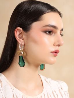 Kazo - Crystal Teardrop Drop Earrings