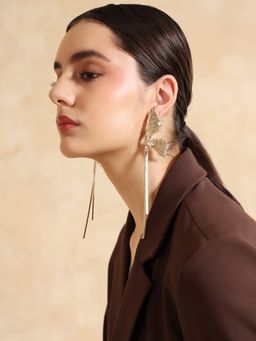 Kazo - Tassel Butterfly Drop Earrings