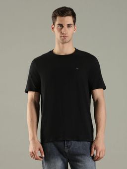 Tommy Hilfiger - Logo Regular Fit Cotton Black T-Shirt