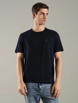 Tommy Hilfiger - Logo Regular Fit Cotton Navy Blue T-Shirt