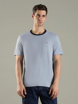 Tommy Hilfiger - Logo Regular Fit Cotton Grey T-Shirt