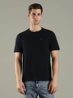Tommy Hilfiger - Solid Regular Fit Cotton black T-Shirt