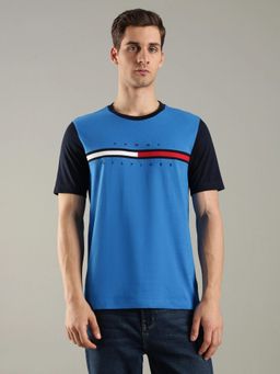 Tommy Hilfiger - Embroidered Logo Regular Fit Cotton T-Shirt