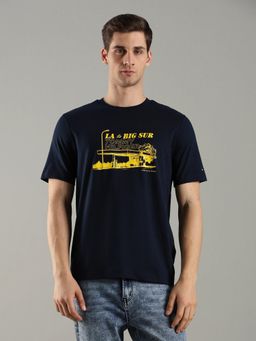 Tommy Hilfiger - Graphic Regular Fit Cotton Navy Blue T-Shirt