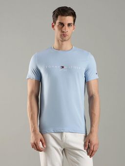 Tommy Hilfiger - Embroidered Logo Slim Fit Cotton T-Shirt
