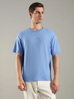 Tommy Hilfiger - Solid Relaxed Fit Cotton Blue T-Shirt