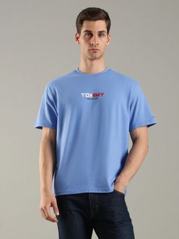 Tommy Hilfiger - Graphic Relaxed Fit Cotton Blue T-Shirt