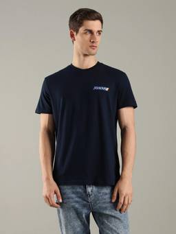 Tommy Hilfiger - Logo Regular Fit Cotton Navy Blue T-Shirt