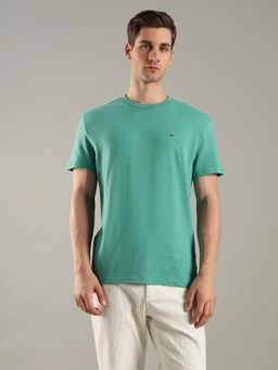 Tommy Hilfiger - Green Regular Fit Cotton T-Shirt