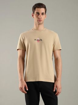 Tommy Hilfiger - Graphic Regular Fit Cotton beige T-Shirt