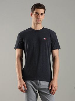 Tommy Hilfiger - Dark Grey Regular Fit Cotton T-Shirt