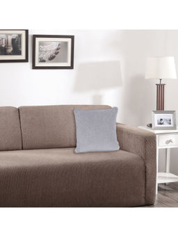 Maspar - Colorart Charlotte Yarn Dyed Texture 310GSM Grey Cushion Cover