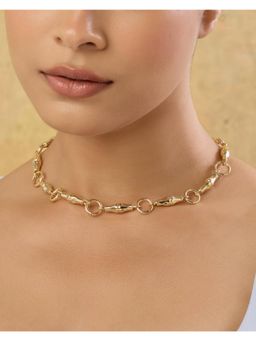 Indinoor - Gold Louna Everyday Short Necklace