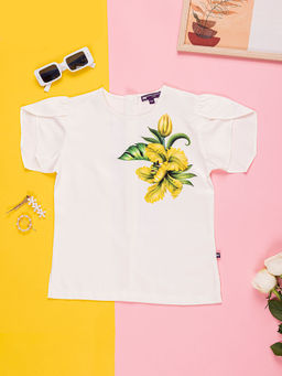 Purple United Kids - Girls White Top