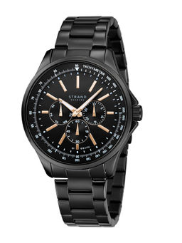 Strand by Obaku - Irving Black Dial Multifunction Watch For Men (S708GMBBSB)