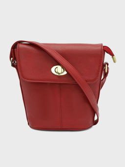 IYKYK by Nykaa Fashion - Bold Red Faux Leather Sling Bag