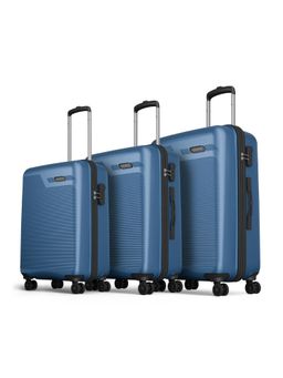 Aristocrat - Axis Teal Hard Luggage Trolley Bag (S/M/L) (Pack of 3)