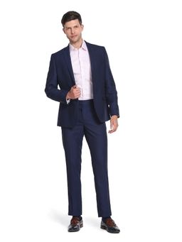 Arrow - Blue Self Design Dobby Suit (Set of 2)