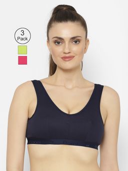 Floret - Wirefree Non-padded Sporty Bra - Multi-Color