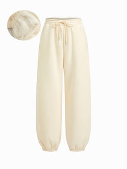 Cider - Cotton-blend Mid Rise Drawstring Joggers With Fleece Lined