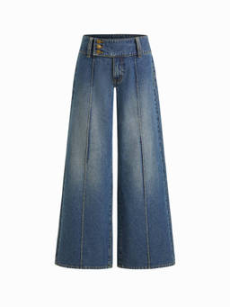Cider - Denim Low Rise Baggy Jeans