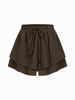 Cider - Double Layered Baggy Pull-On Shorts