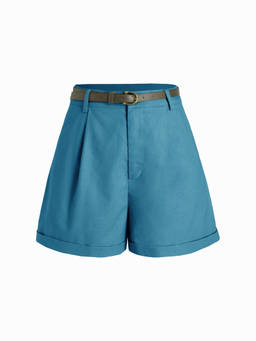 Cider - Belted High Waist Trouser Short