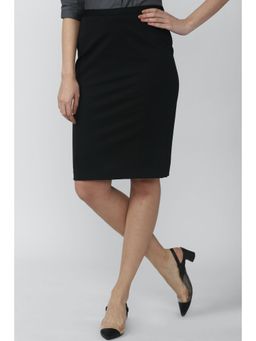 Van Heusen - Black Solid Skirt