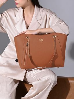 Lavie Signature - Womens Tan Houston Large Tote Bag (L)