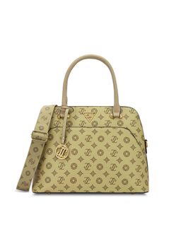 Lavie Signature - Taupe Womens Mono Ozerk Satchel Bag (M)